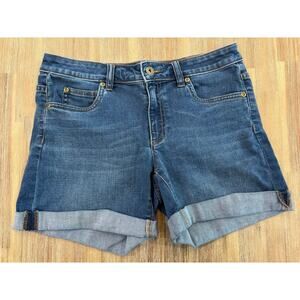 Two by Vince Camuto Medium Wash Cuff Shorts -  Size 27